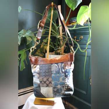 Coach signature patchwork crossbody - Gem