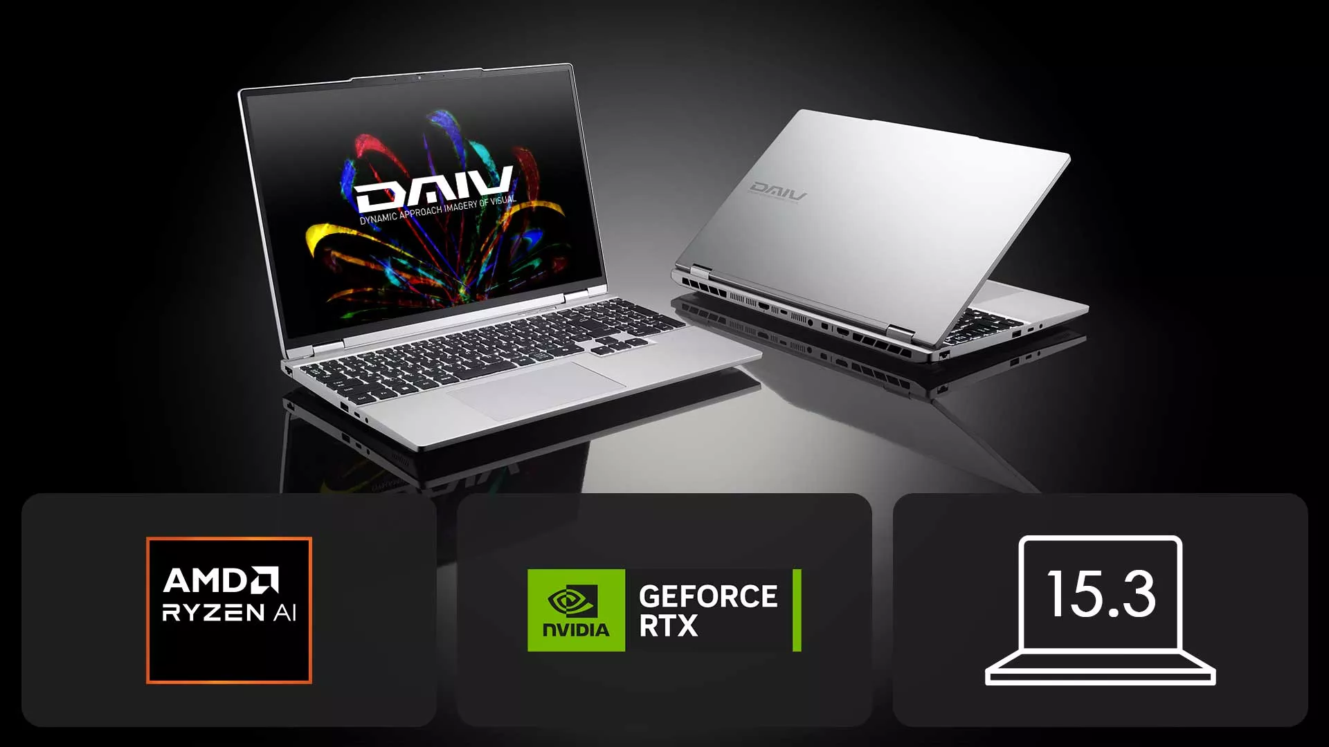 2025.10.14｜高性能AI処理と最新GPUで映像編集などが快適に 15.3型