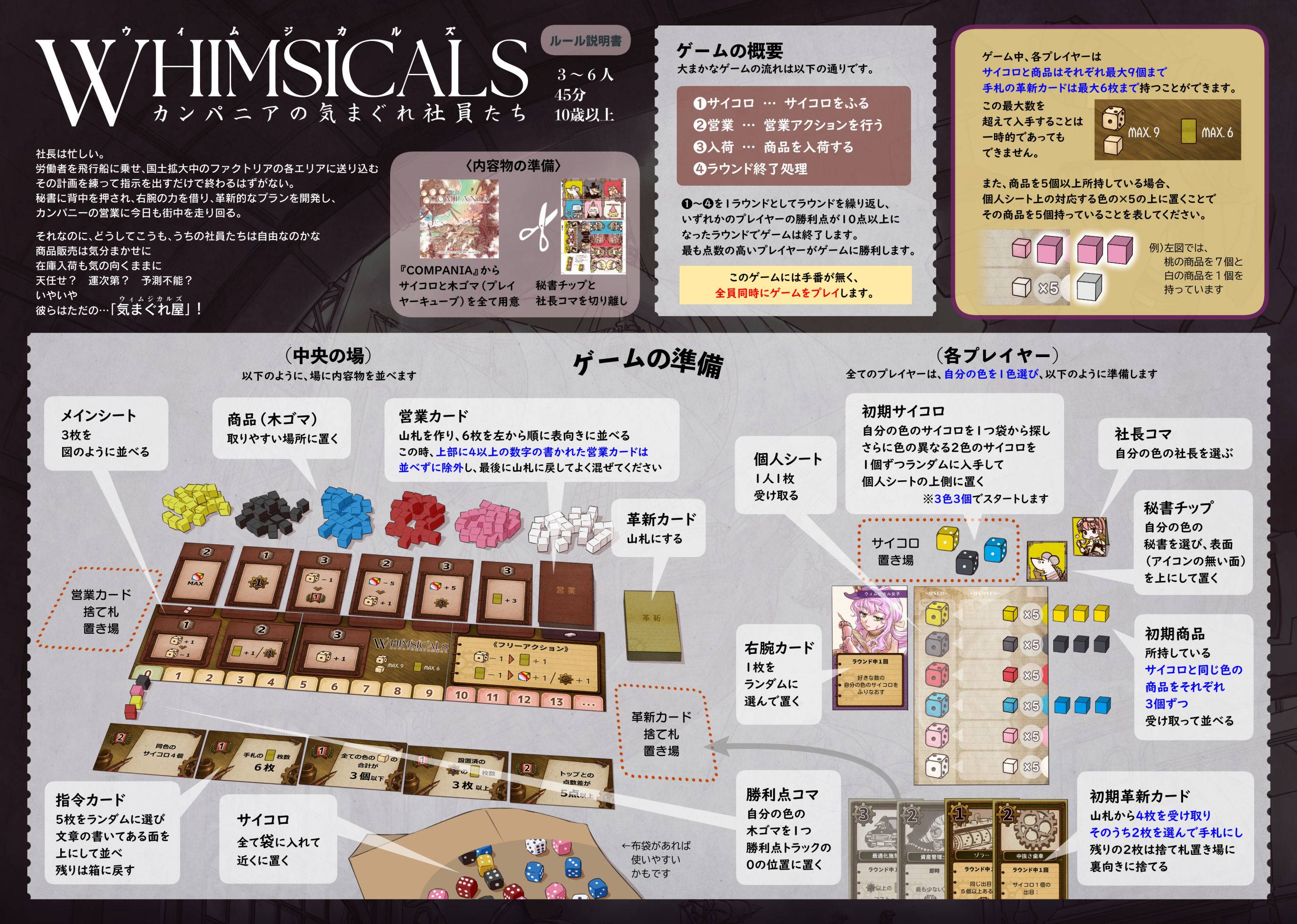 WHIMASICALS（ウィムジカルズ）カンパニアの気まぐれ社員たち