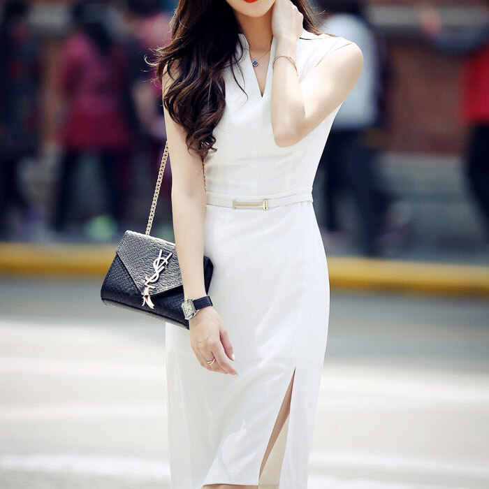 セクシーワンピース】タイトワンピース ノースリーブ ブラック