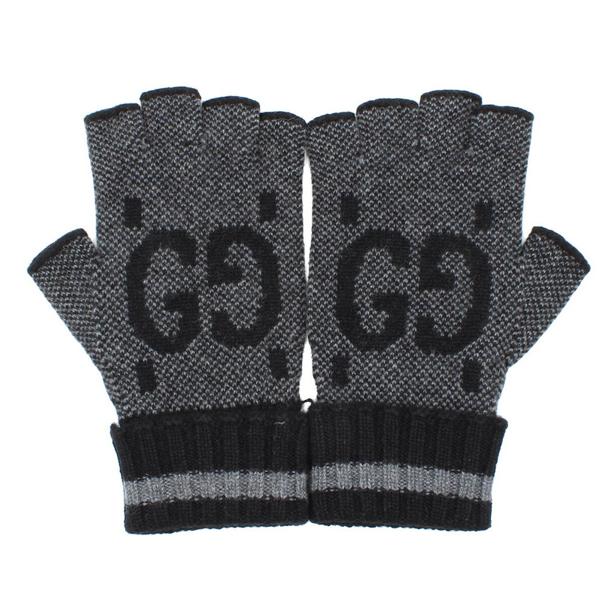 グッチ GUCCI カシミア フィンガーレスグローブ 手袋 726586-4GABX