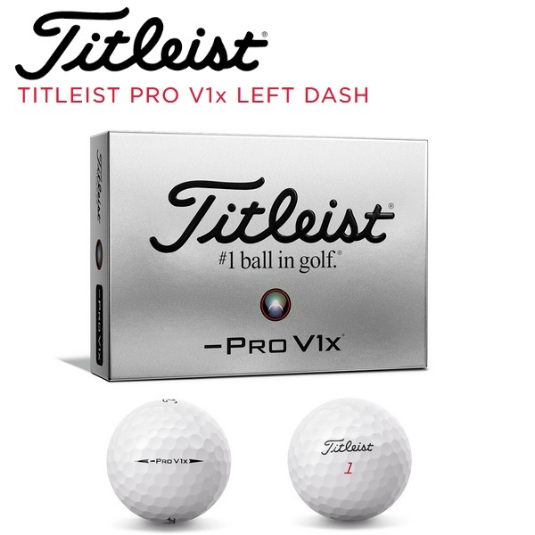 タイトリスト ゴルフボール プロ V1X レフトダッシュ 1ダース 12個入り