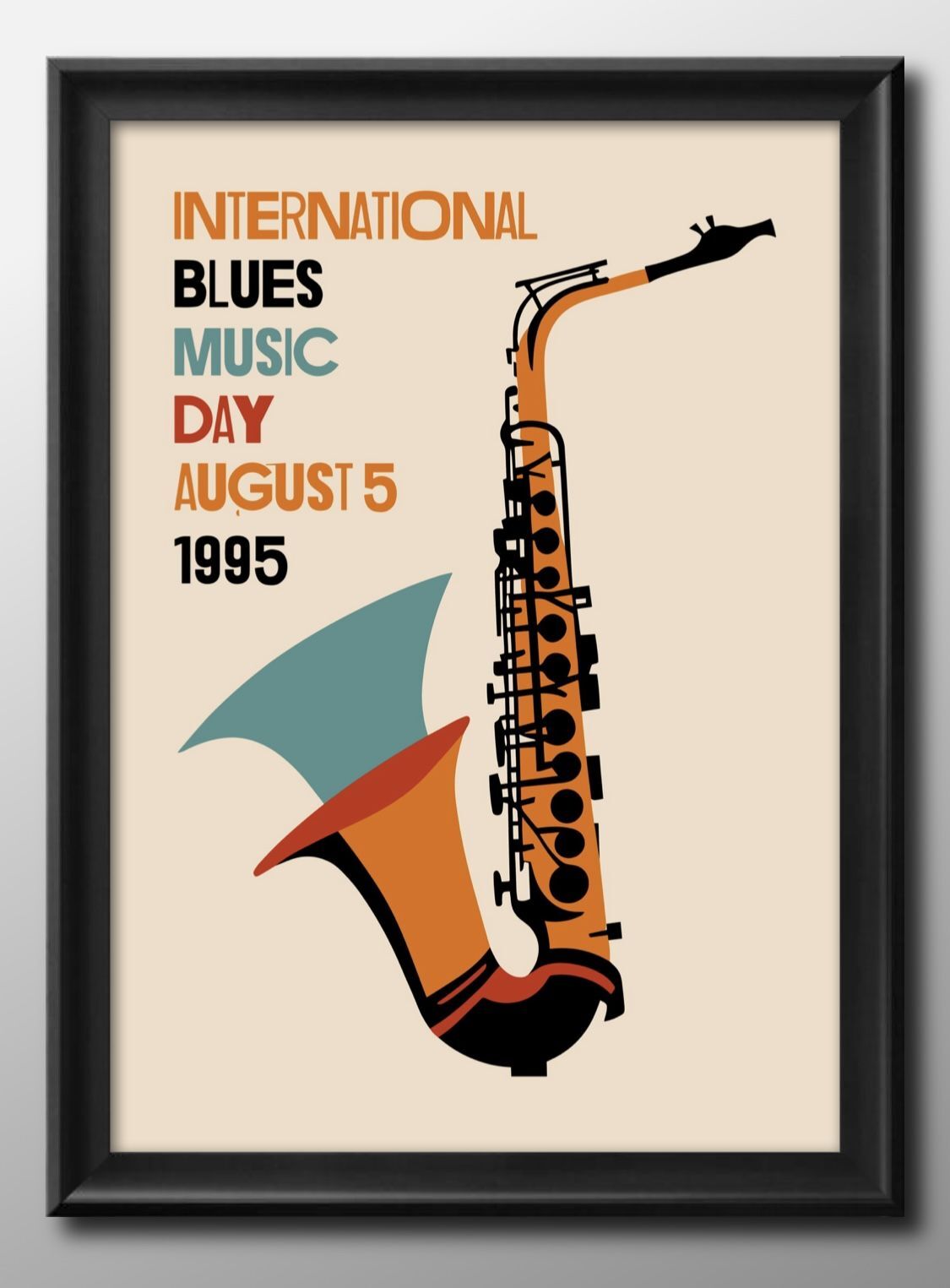 ブルース 音楽 サックス A3 サイズ ポスター アート おしゃれ 絵画