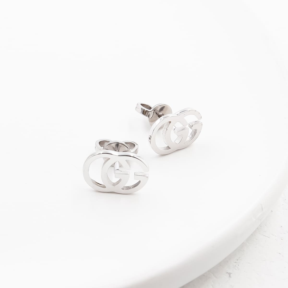 グッチ ピアス メンズ 18K 金 レディース GUCCI インターロッキング G