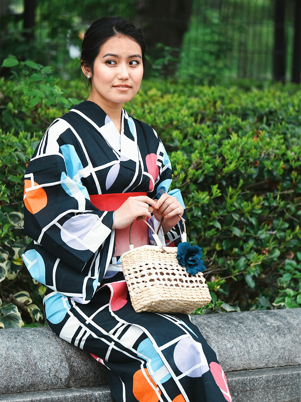 和装バッグ 網代バッグ 取り外し可 京都 小物 浴衣 和装バッグ網代