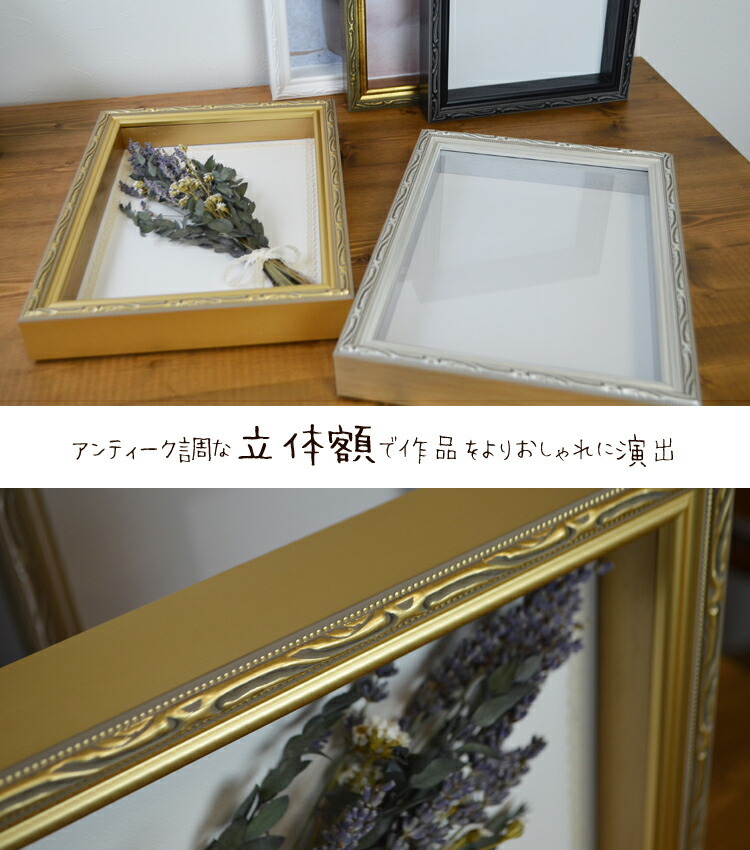 FF ボックスフレーム 立体額 額縁 B5 182×257mm 深さのある額 厚さ2.5