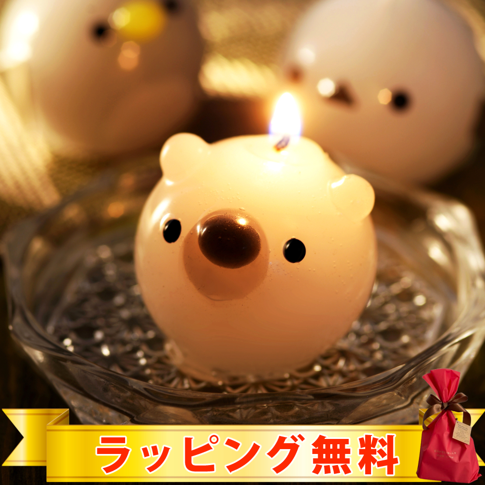 ぷにぷに しろくまキャンドル | はちみつバニラの香り | 国内生産