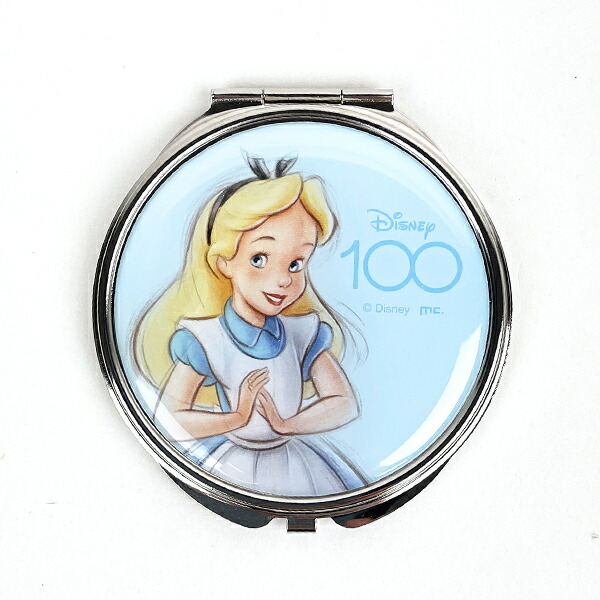 ディズニー100周年 アリス コンパクトミラー 鏡 不思議の国のアリス