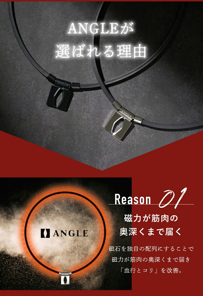 正規品】ANGLE アングル 磁気ネックレス e.MODEL 01 NECKLACE eモデル