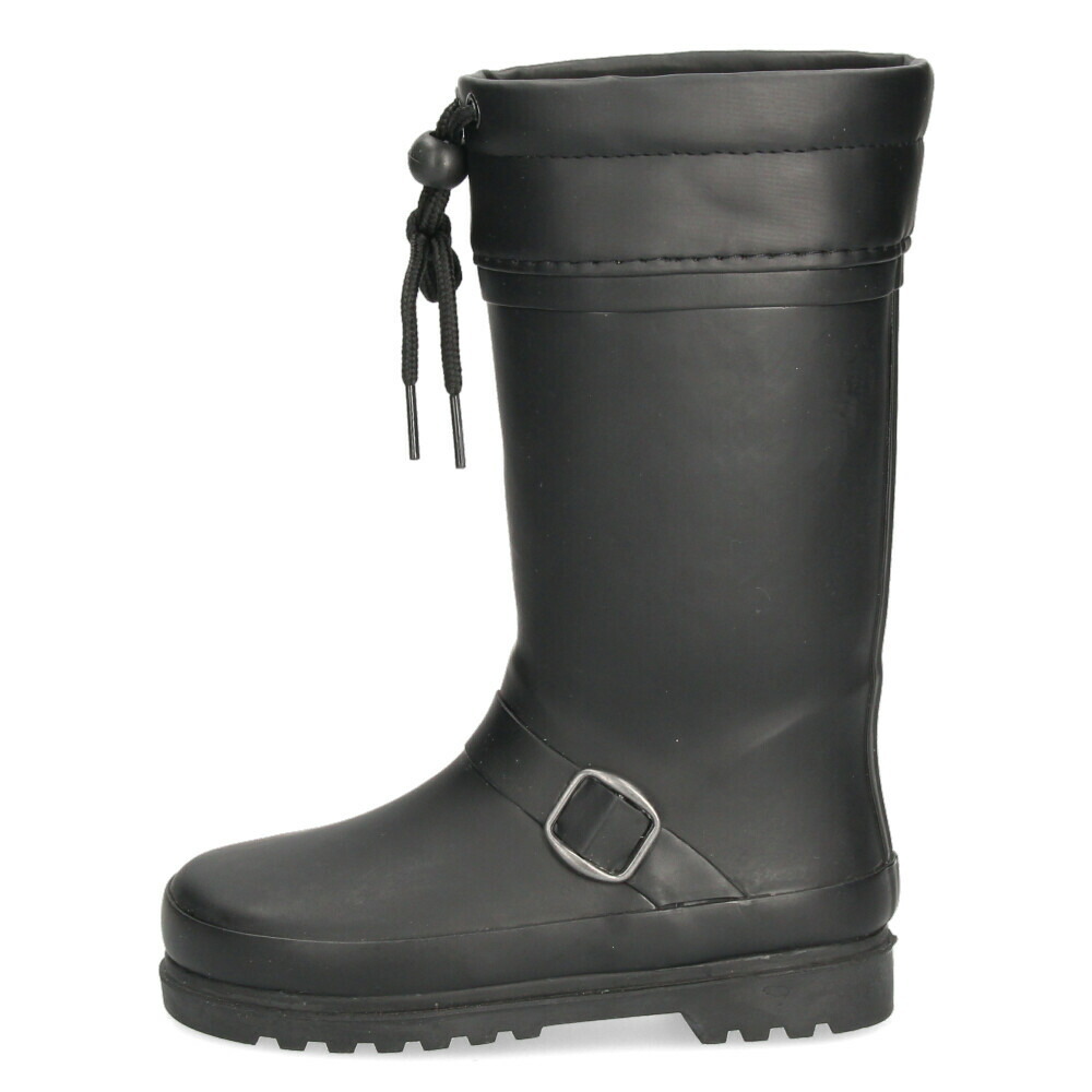 キッズ ジュニア 長靴 レインブーツ ブラック 黒 ダークブラウン