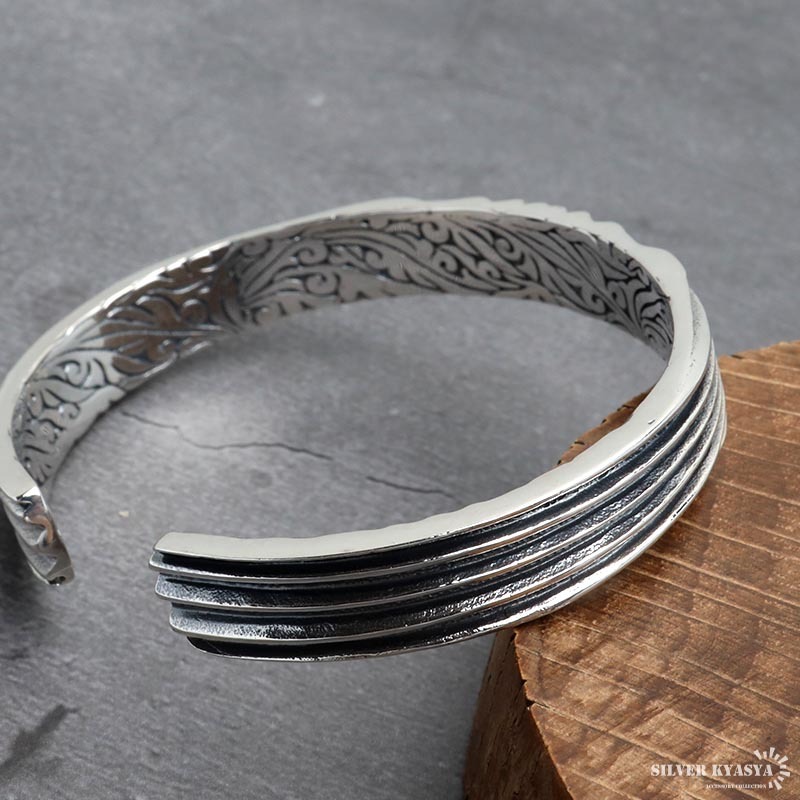 シルバー925 フリーメイソンバングル メンズ 腕輪 シルバーバングル 銀