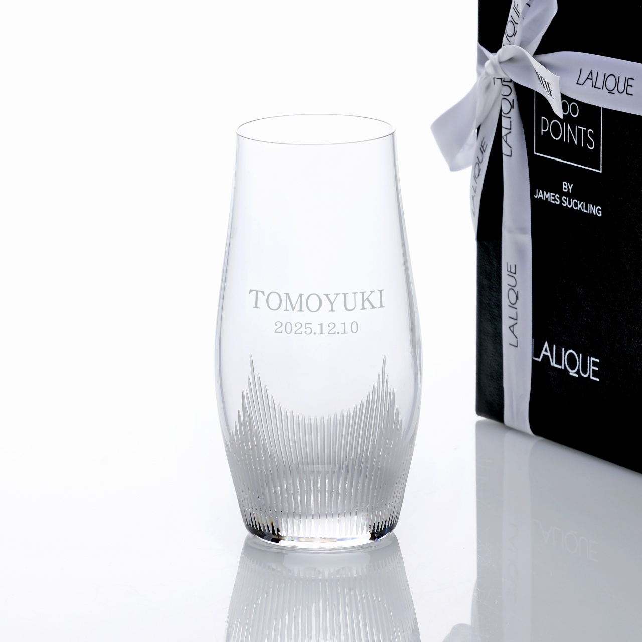 LALIQUE ラリック 100ポイント タンブラー Lサイズ 480ml 名入れ彫刻代
