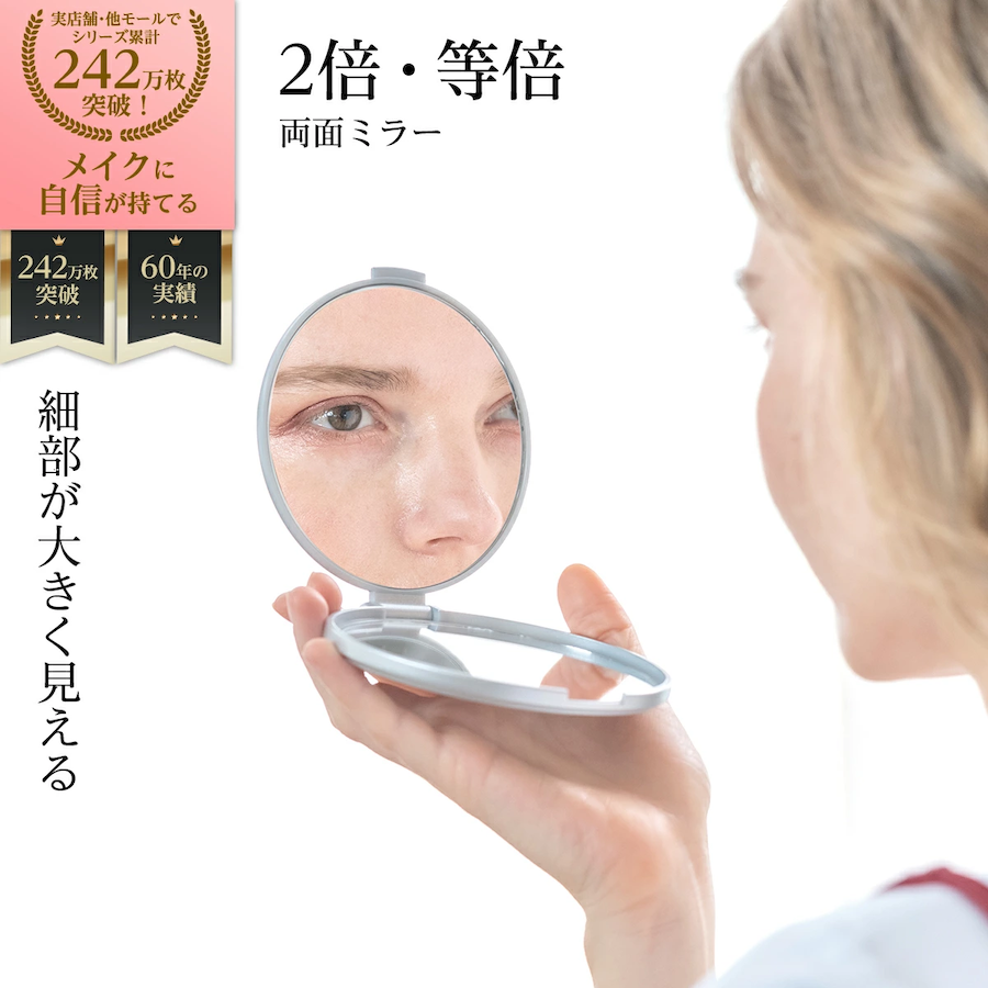 HORIUCHI MIRROR 堀内鏡工業 【細部が2倍大きく見える】 両面
