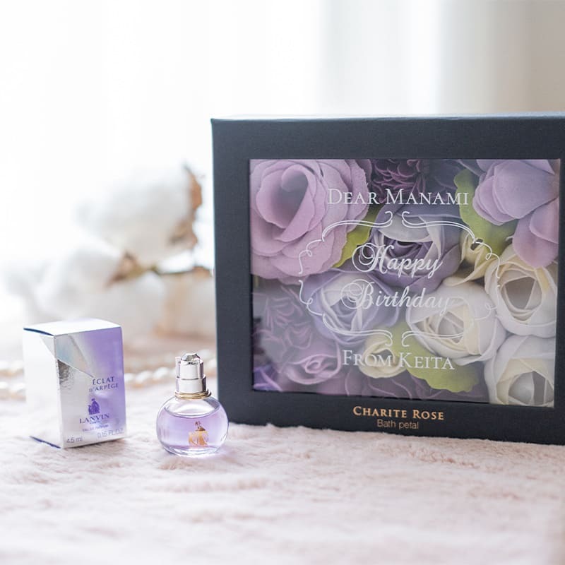 ランバンミニ香水＆バスペタルSET 名入れ LANVIN エクラ ドゥ