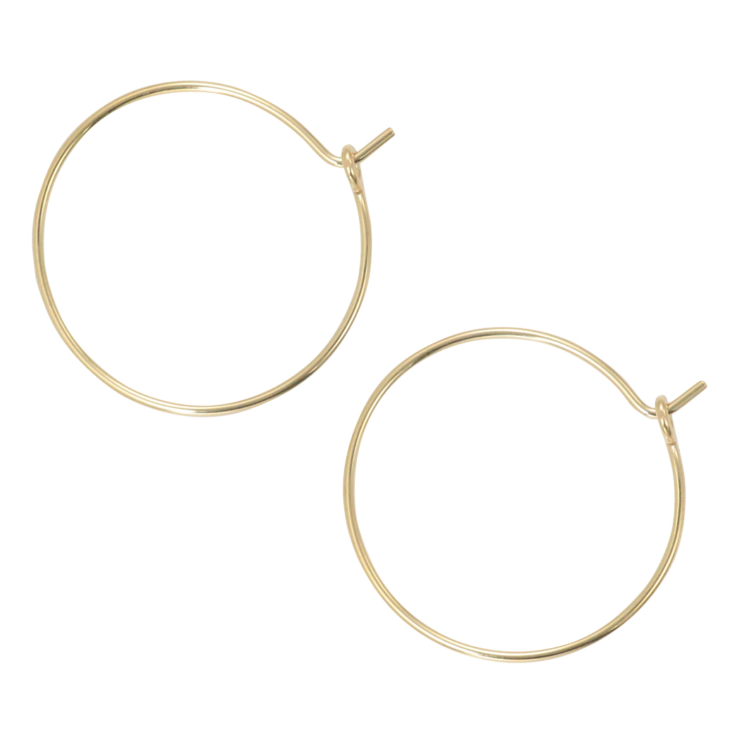 ピアス k10 フープピアス 20mm イエローゴールド レディース 人気