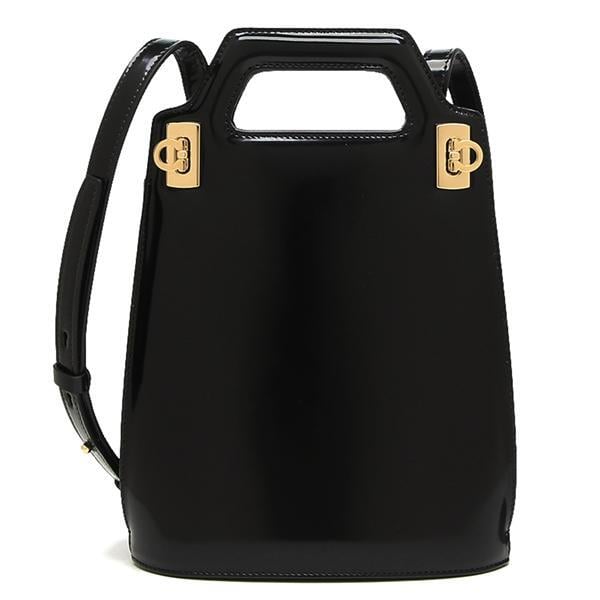 フェラガモ ハンドバッグ ワンダ ミニバッグ ブラック レディース