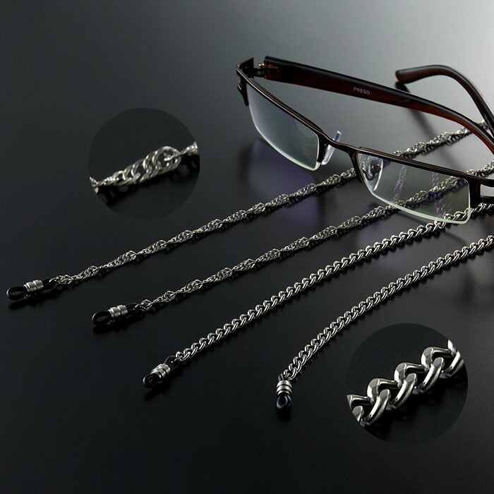 眼鏡チェーン メガネチェーン メンズ 男性 メガネストラップ 喜平