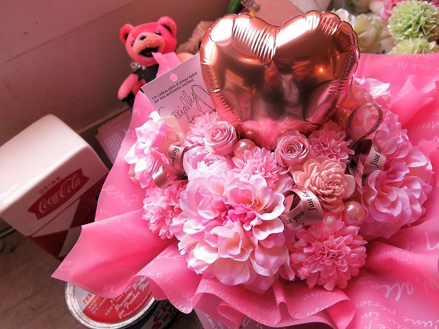バラ入り 花束風 プレゼント バルーンフラワー イベント花 楽屋花 推し