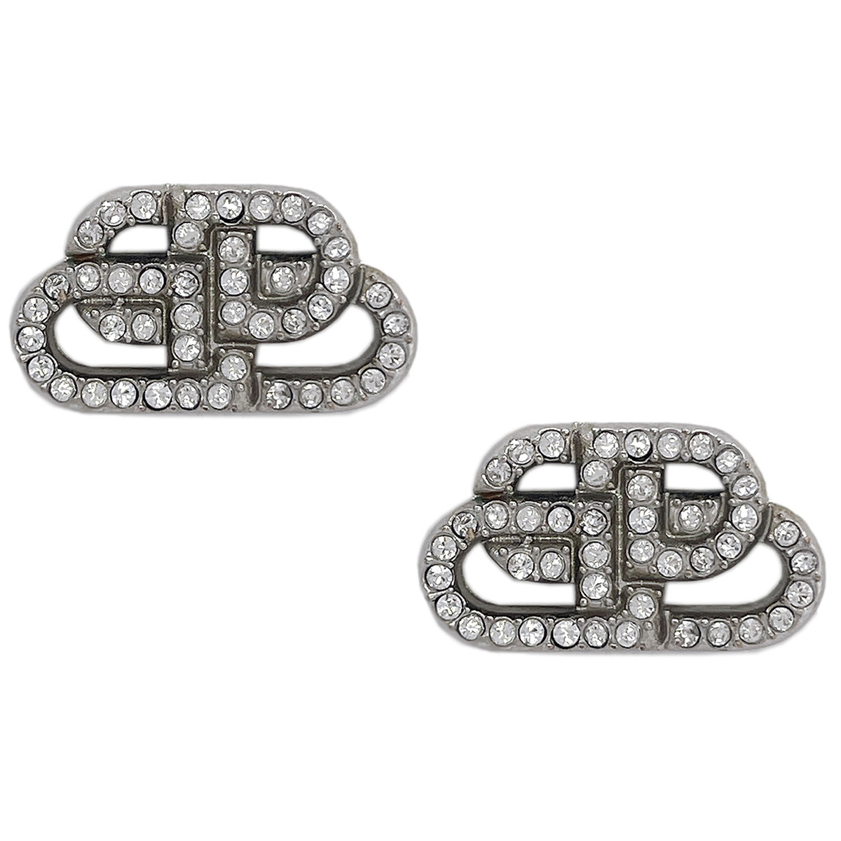 バレンシアガ BALENCIAGA インターロック BBロゴ ラインストーン