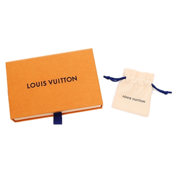 ヴィトン ブックル・ダミエ LVピアス ロゴ MP3193 左右で違うデザイン