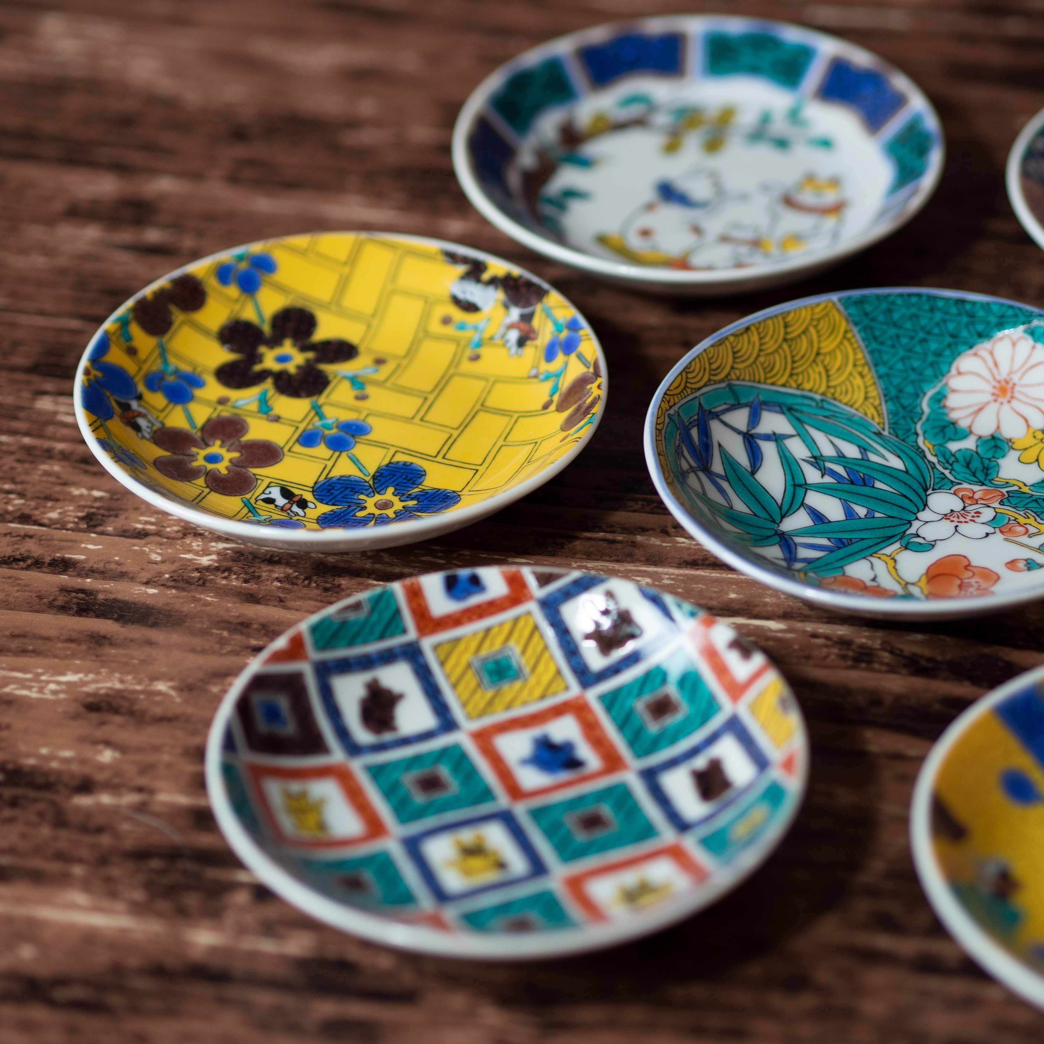 九谷焼 麗和 豆皿 3.0寸 花鳥風月シリーズ - 【九谷焼結工房