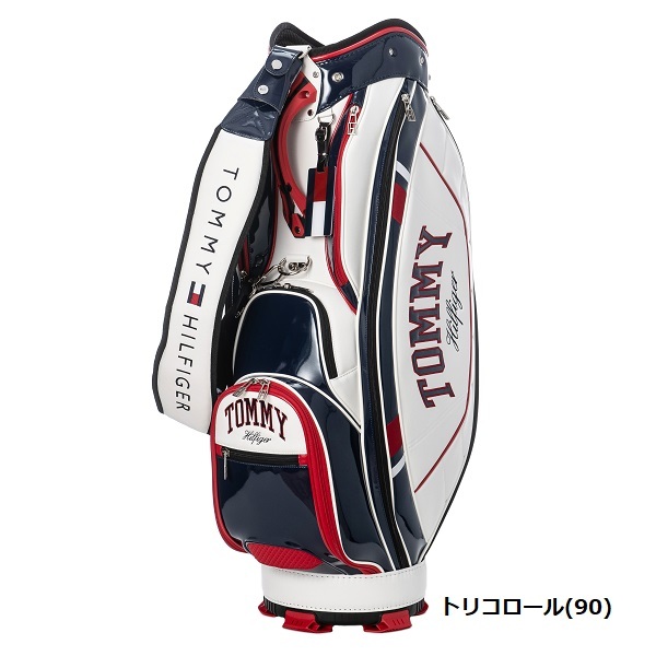 トミーヒルフィガー ゴルフ キャディバッグ エナメルスポーツ TOMMY