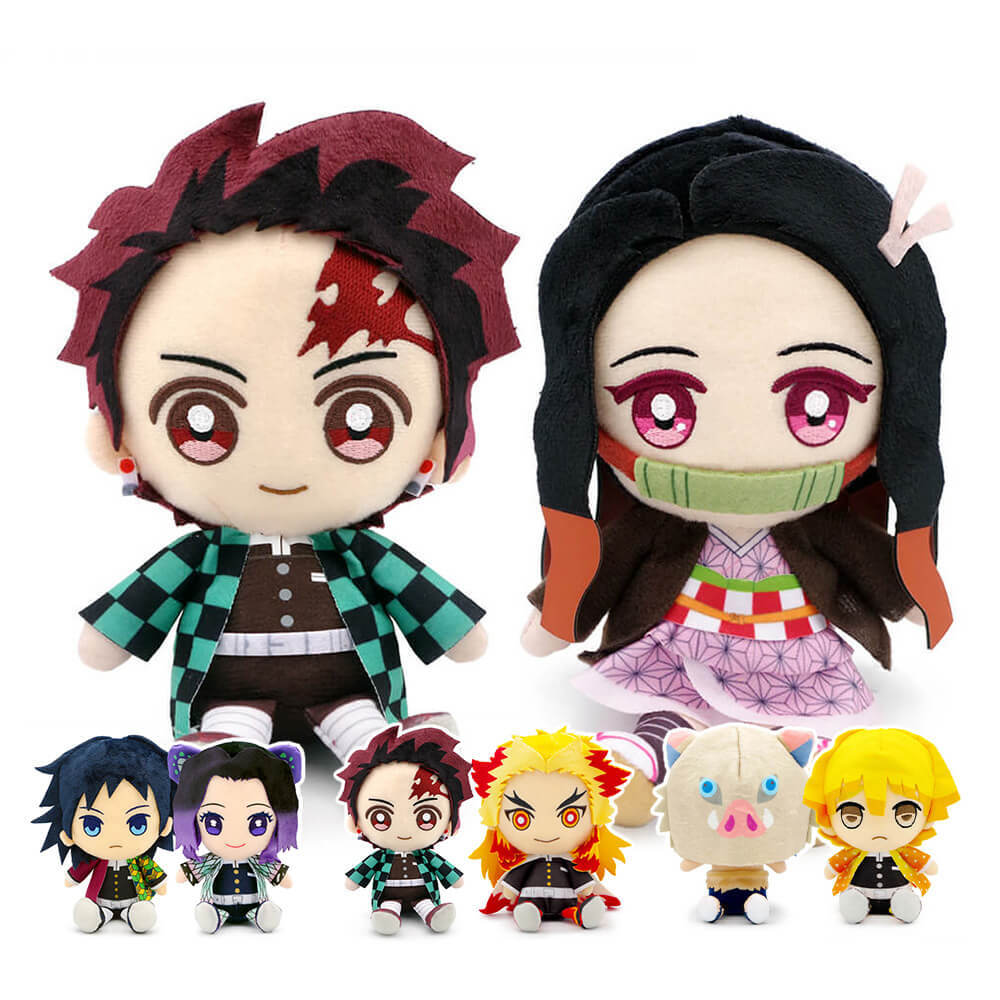 送料無料】ぬいぐるみ電報「鬼滅の刃Chibiぬいぐるみセット」 電報付き