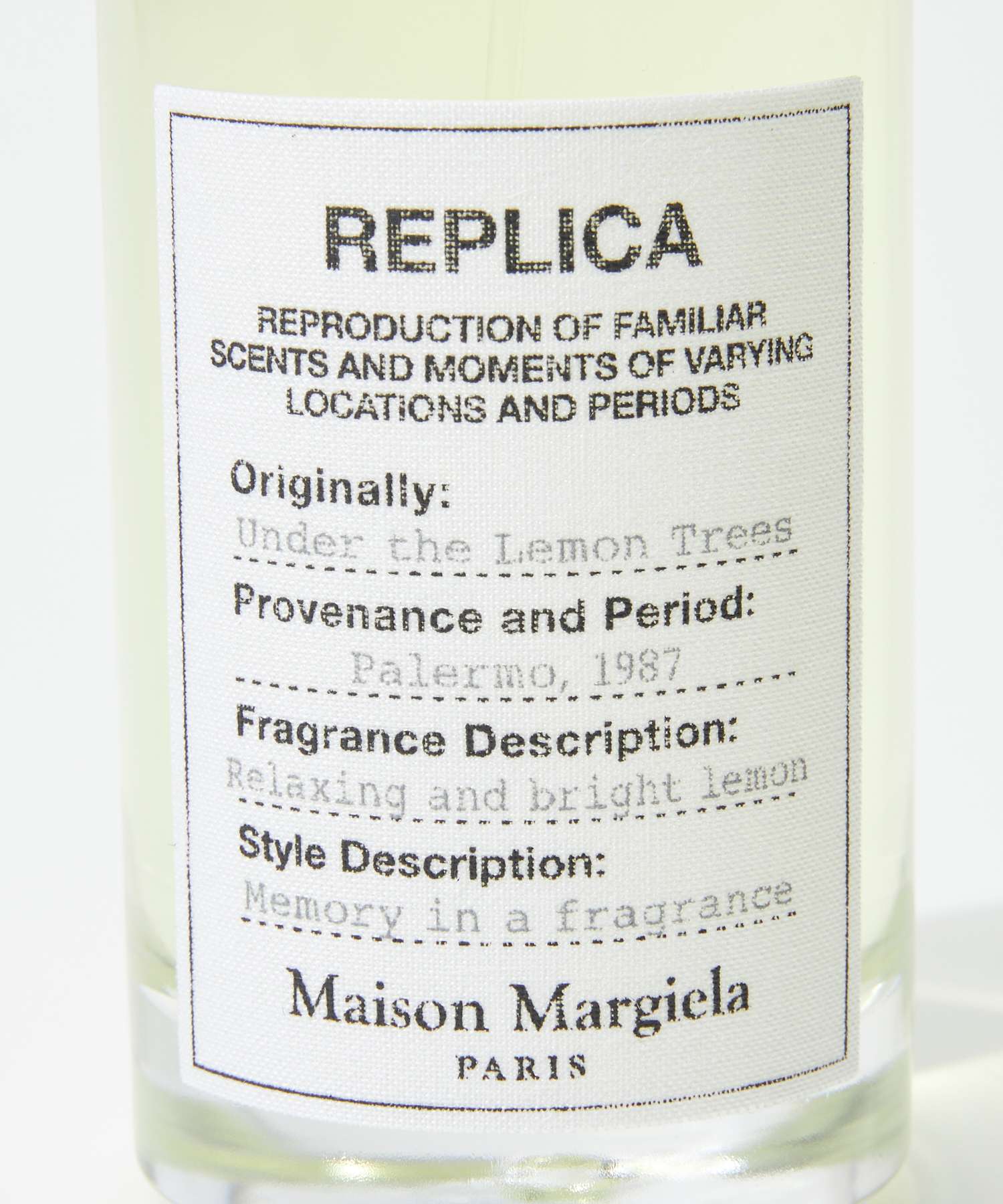 メゾン マルジェラ MAISON MARGIELA レプリカ アンダー ザ レモン