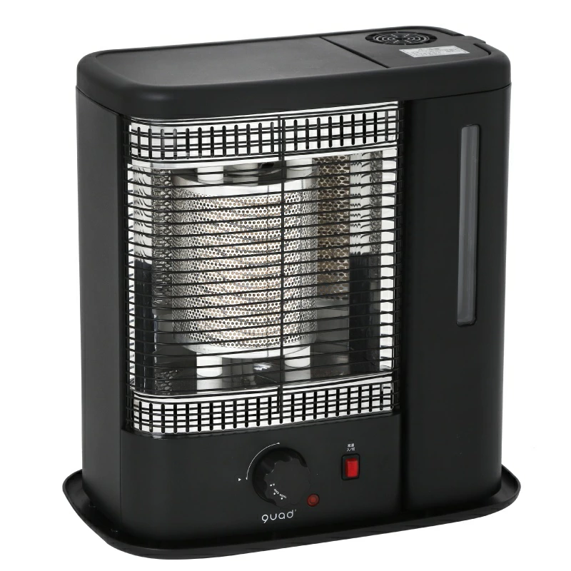 QUADS公式】加湿機能付 電気ストーブ 1000W スチーム加湿 ヒーター