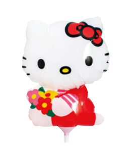 バルーン キティフラワーブーケ スティックバルーン パーティー