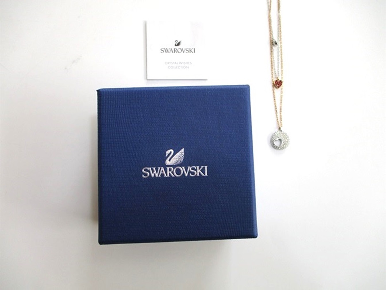 スワロフスキーSwarovski クリスタル ウィッシュ ハート ペンダント
