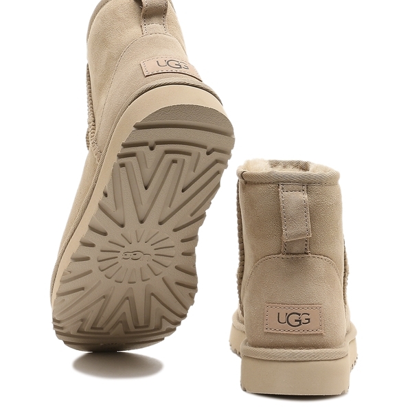 アグ ブーツ クラシック ミニ ムートンブーツ ベージュ レディース UGG