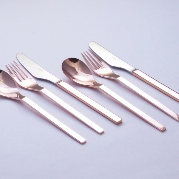 YAMACO ナポリ（ピンクゴールド）6pcsペアディナーセット〇送料無料