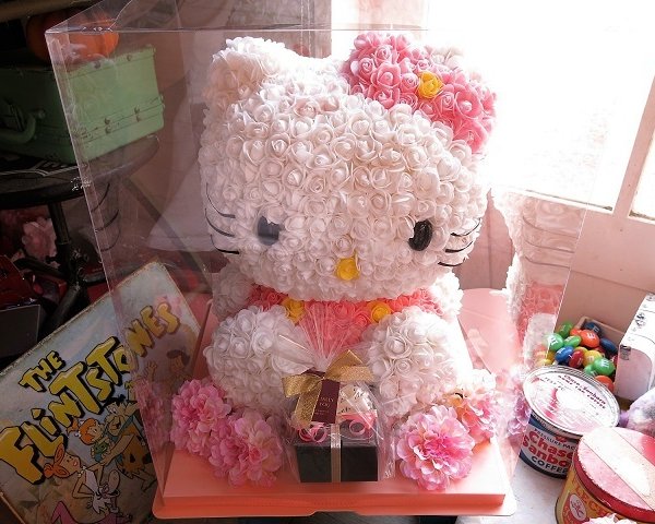 プロポーズ 彼女 キティ ミニローズ 花束風ギフト ダイヤモンド