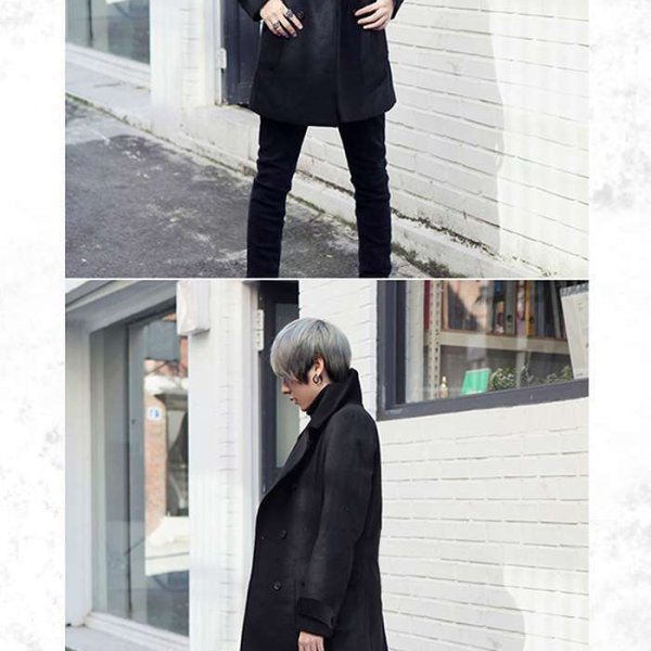 ロングPコート メンズ メルトン コート ロングコート Beno（ビーノ