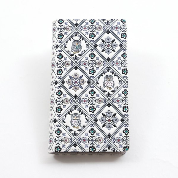 浅草文庫 スマホケース 手帳型 多機種 スマホカバー 友禅染 型押し