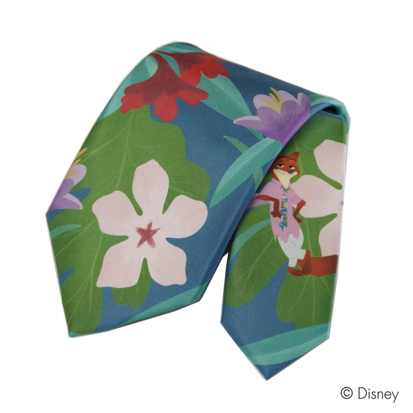 ネクタイ DISNEY ディズニー ズートピア・ニック柄 ブランド ネクタイ