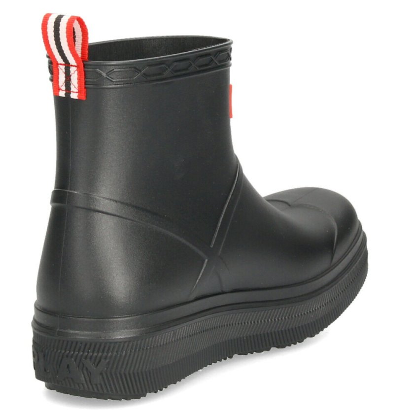 ハンター レインブーツ レディース メンズ ショートブーツ 黒 ユニ