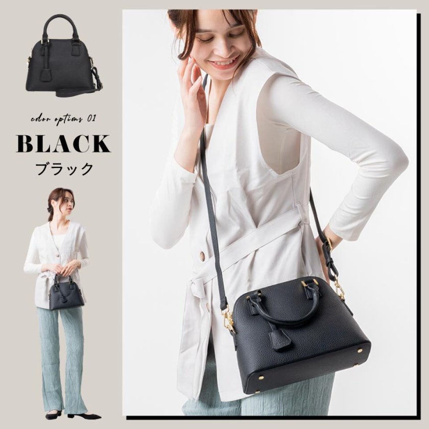 ダブルファスナー ブガッティ ショルダーバッグ 2way ハンドバッグ