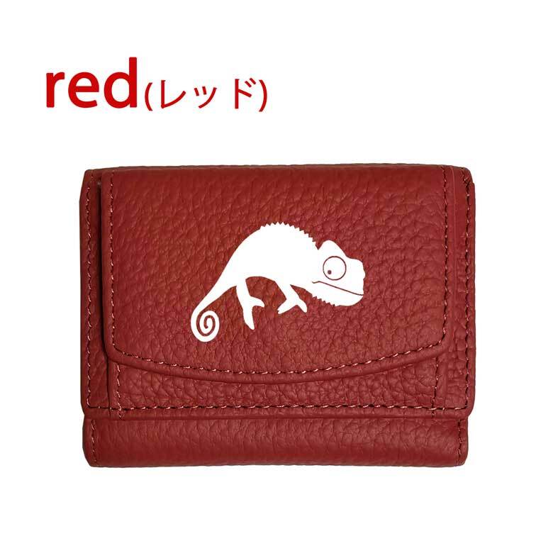 Fave カメレオン 三つ折りミニ財布 三つ折り 財布 フルオープン