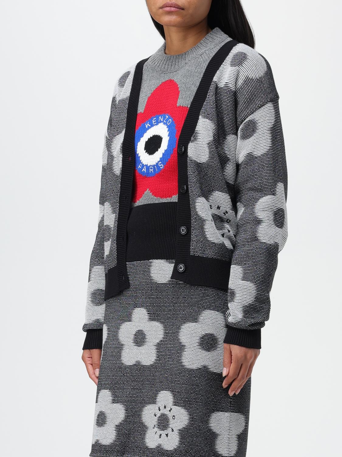Kenzo Boke Flower Spot cardigan in cotton - Black | FD62CA4133CA