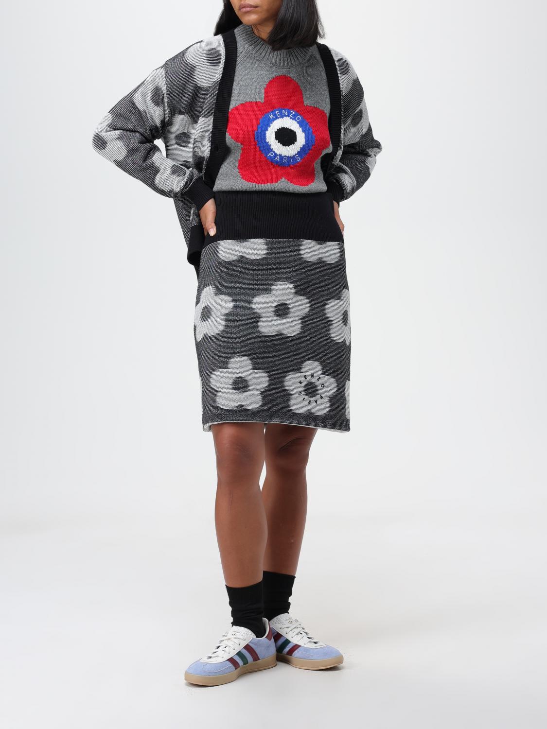 Kenzo Boke Flower Spot cardigan in cotton - Black | FD62CA4133CA