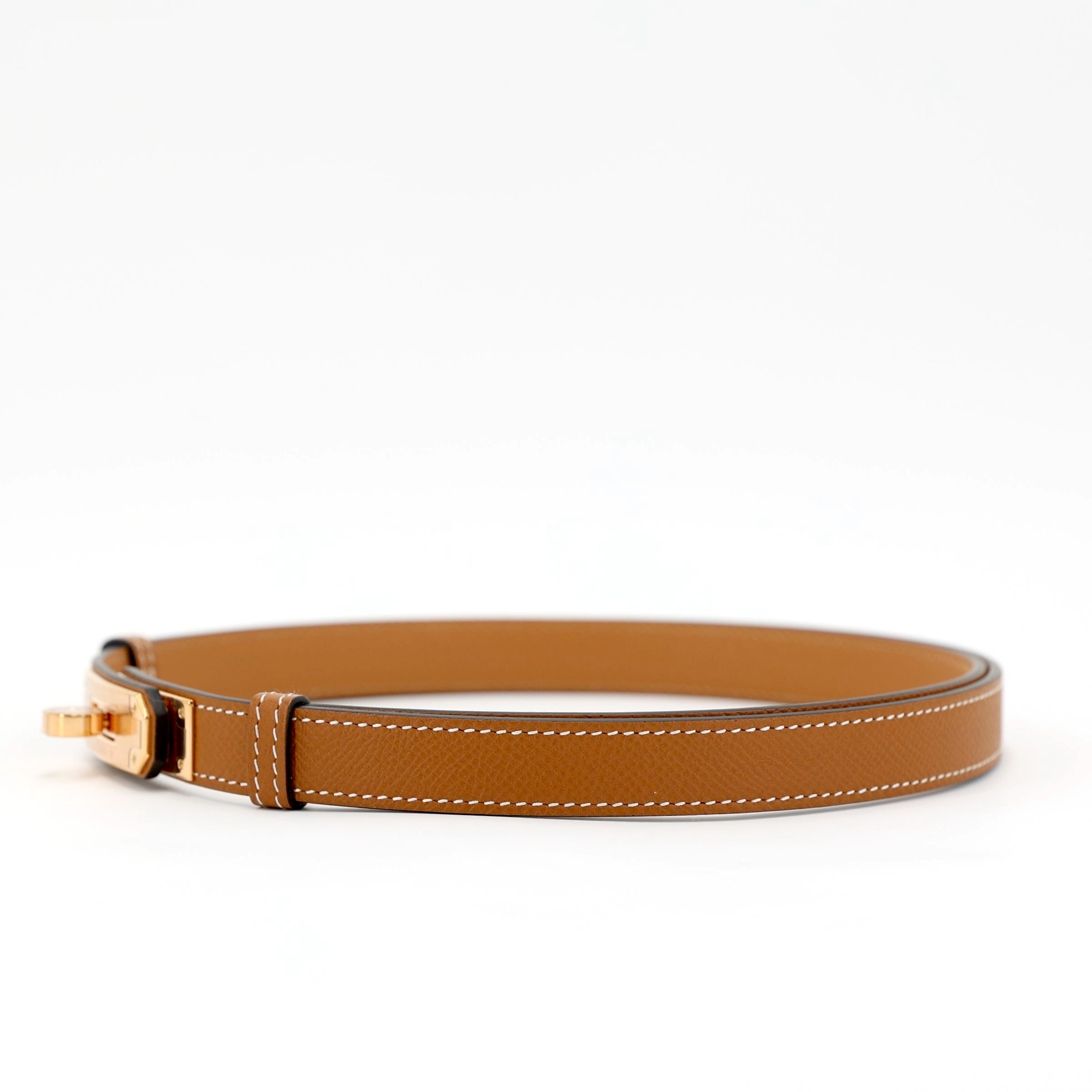 ランク N 新品 HERMÈS エルメス ケリーベルト ゴールド (37) エプソン