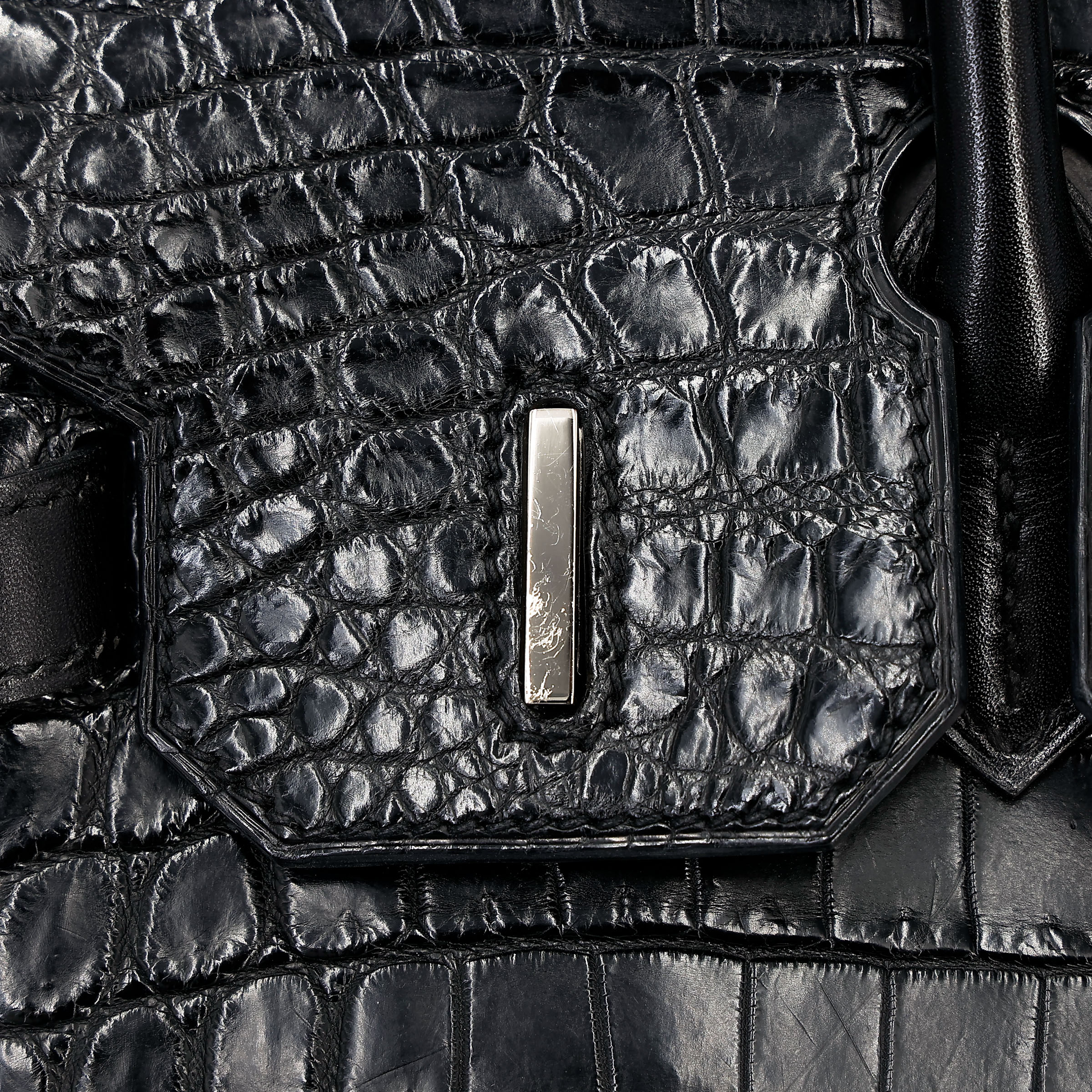 ランク A HERMÈS エルメス バーキン30 ブラック (89) クロコダイル