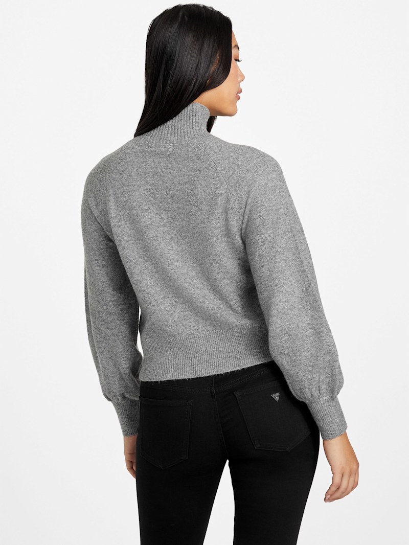 Angela Asymmetrical Button Sweater | GUESS Factory