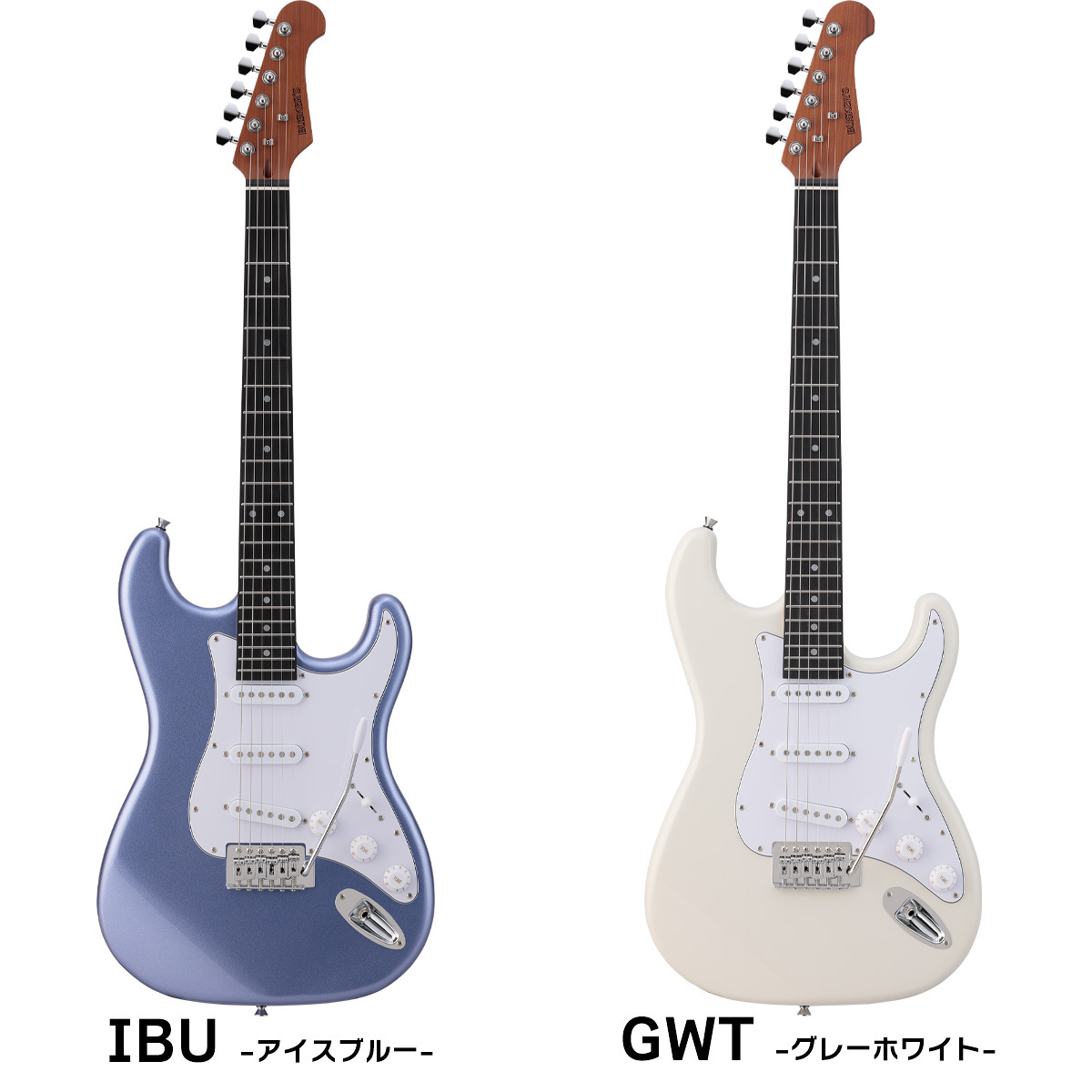 BUSKER'S BST-Standard 超初心者セット GWT グレーホワイト エレキ