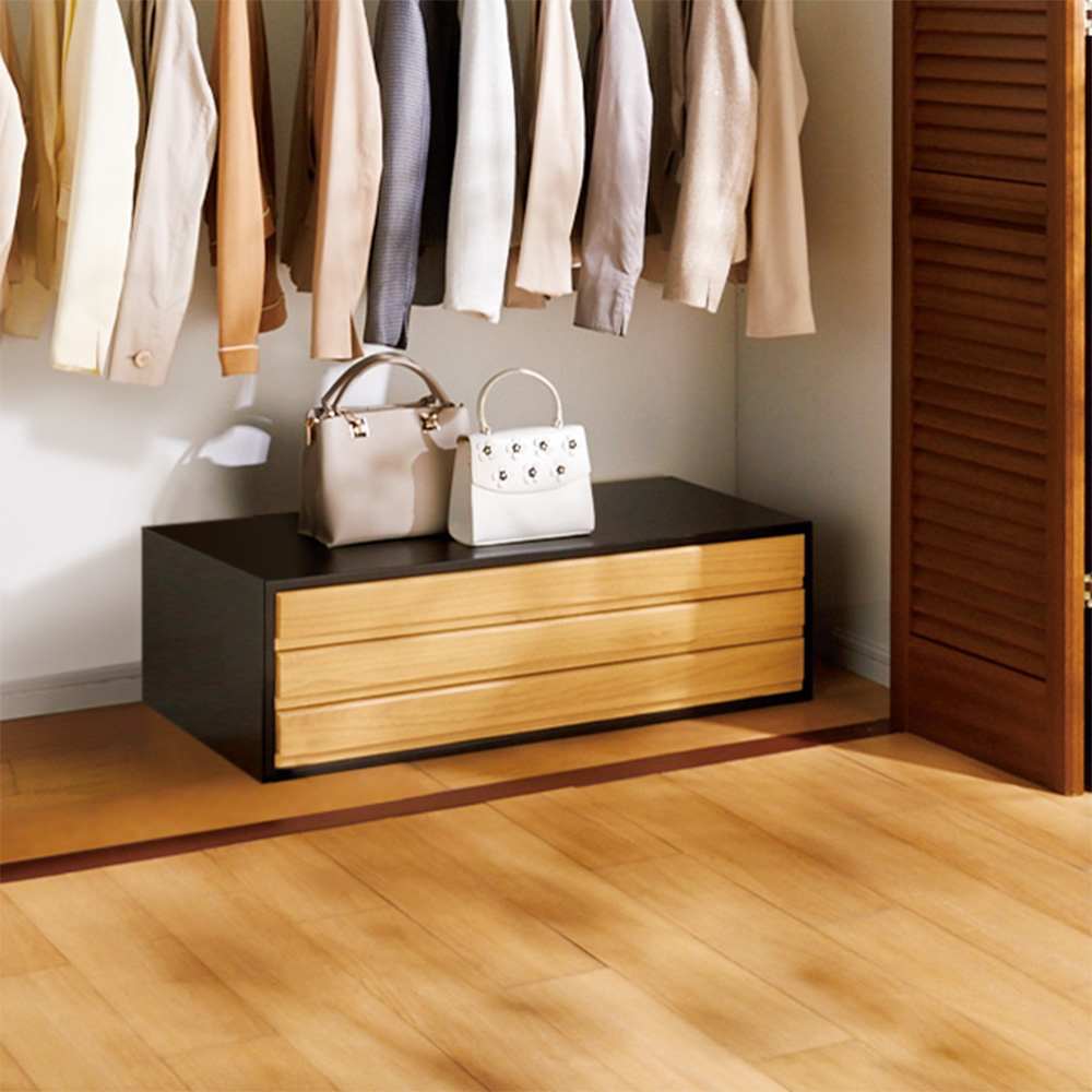 和モダン桐箪笥 着物収納3段 通販 - ディノス