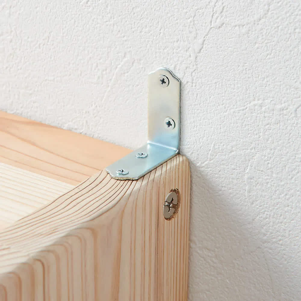 国産杉 薄型頑丈タワーシェルフ 幅90cm高さ89.5cm 通販 - ディノス