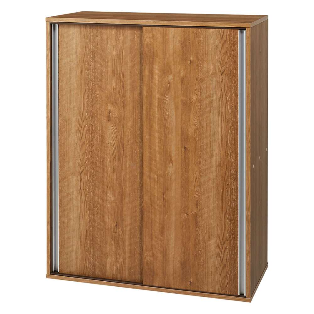 大量収納が自慢の引き戸式本棚 幅90本体高さ114cm 奥行40cm 通販