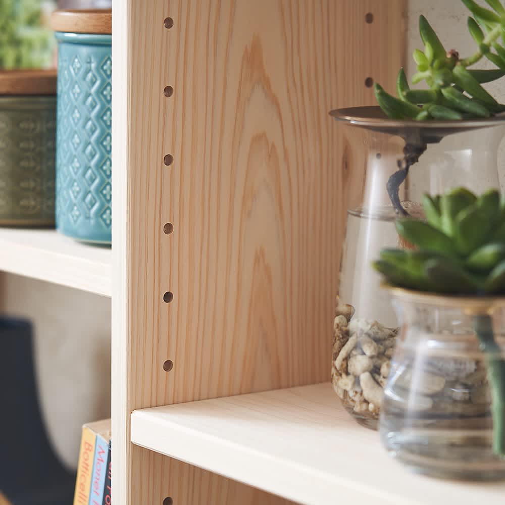 薄型奥行15cm国産東濃檜の天然木頑丈ラック 幅150cm高さ100cm 通販